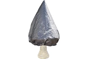 Sunnydaze 63 Inch H x 49 Inch Diameter Weather-Resistant Outdoor Fountain Cover - for Medium Tiered Water Features - Gray