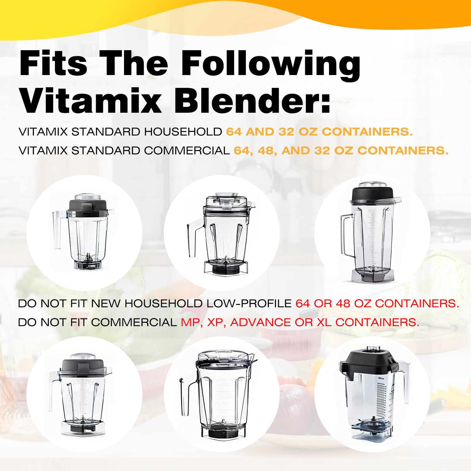 Blender Replacement Wet Blade Kit (4-Piece) - Compatible with Vitamix 5200 Series 32 oz & 64 oz Containers - Includes Drive Socket, Nut Wrench & Repair Tools for Blender Mixer