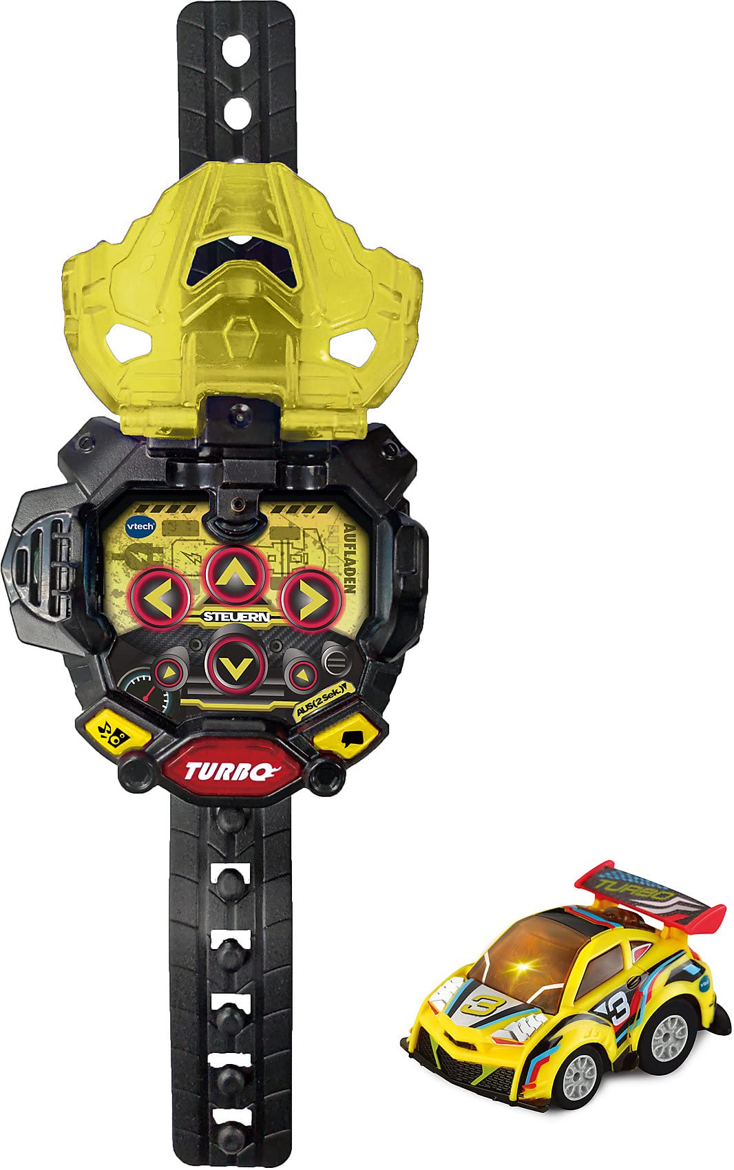 Vtech Turbo Force Racers Super Car Yellow, Remote Control Car, Multicoloured