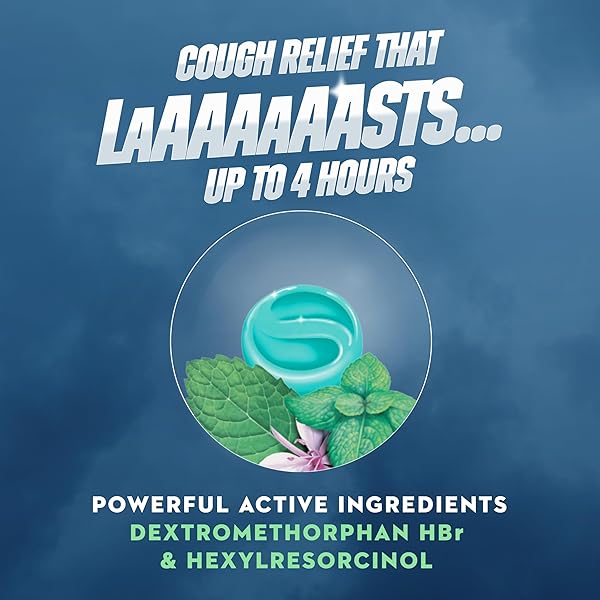 MUCINEX INSTASOOTHE SORE THROAT + COUGH RELIEF ALPINE HERBS & MINT FLAVOR, FAST ACTING, COOLING COMFORT, POWERFUL SORE THROAT ORAL PAIN RELIEVER, 40 MEDICATED DROPS