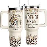 bchiijds Mother In Law Mothers Day Birthday Christmas Gifts, Mother-In-Law Gifts 40 oz Cup Tumbler with Handle