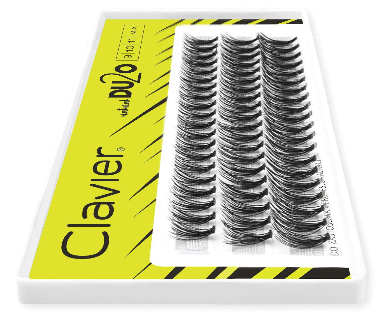 Clavier Artificial lashes in tufts Du2o Double Volume | 20 lashes in a tuft | Different lengths from 8 to 14 mm | Ultra volume, for a perfect look