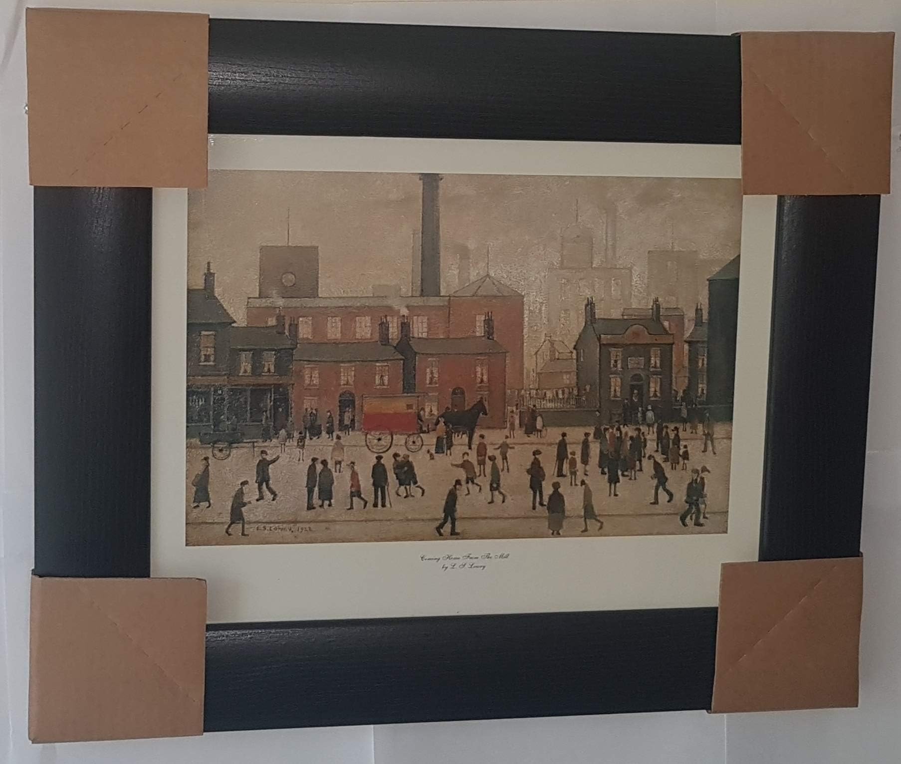 L S Lowry Coming Home from The Mill 1928 Official Framed Art Print Brand New