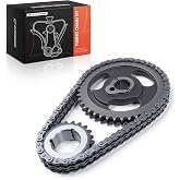 A-Premium Engine Timing Chain Kit w/Sprocket 5.0L 5.8L, OHV, 8Cyl | Compatible with Ford E-150 E-250 E-350 Econoline Club Wagon, F-150, F-250, Mustang &amp; Mercury Grand Marquis &amp; Lincoln &amp; More