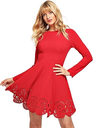 scalloped dress amazon