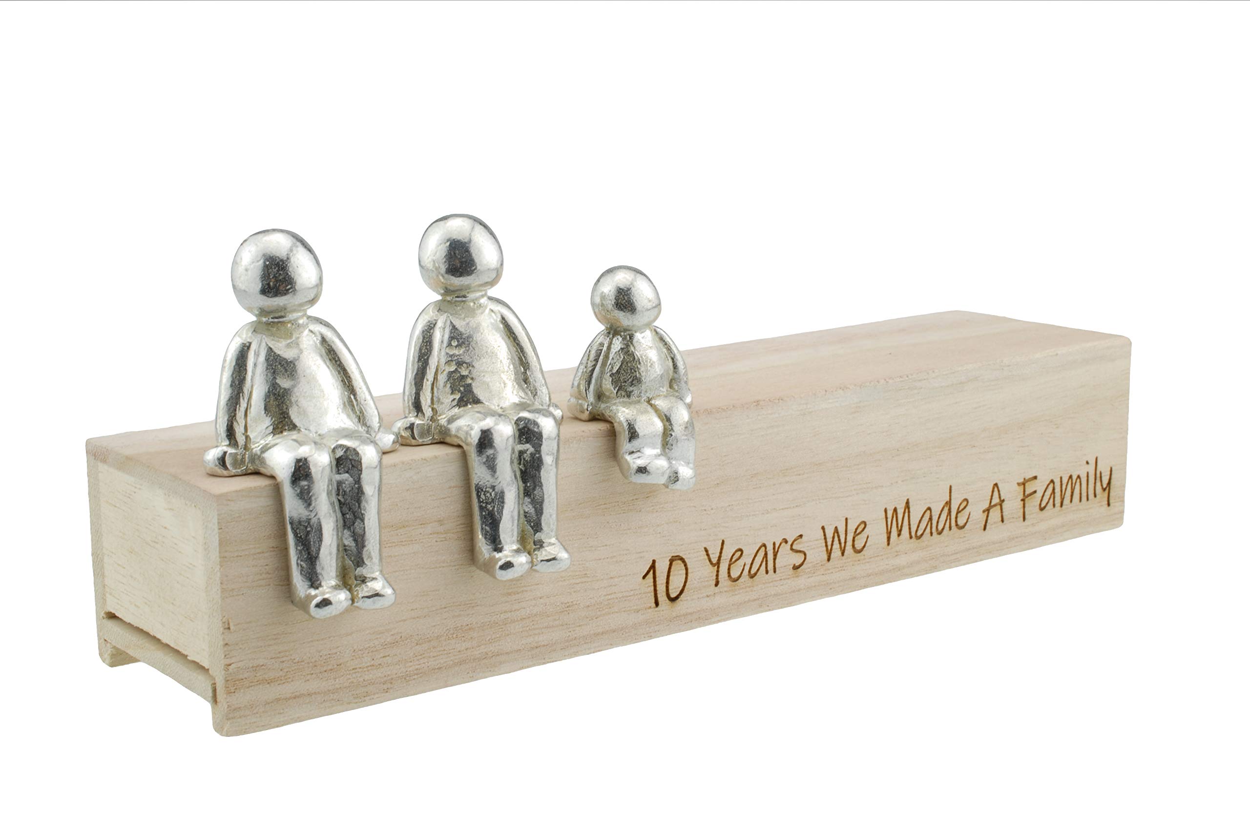 10th Anniversary Idea - 10 Years We Made A Family 100% Tin - Choose Your Family Combination Gift (1 Child)