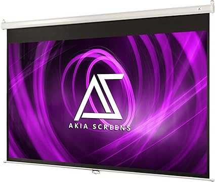 Amazon Co Jp Akia手動 100インチ 16 9 マックスホワイト素材ホワイトケース パソコン 周辺機器