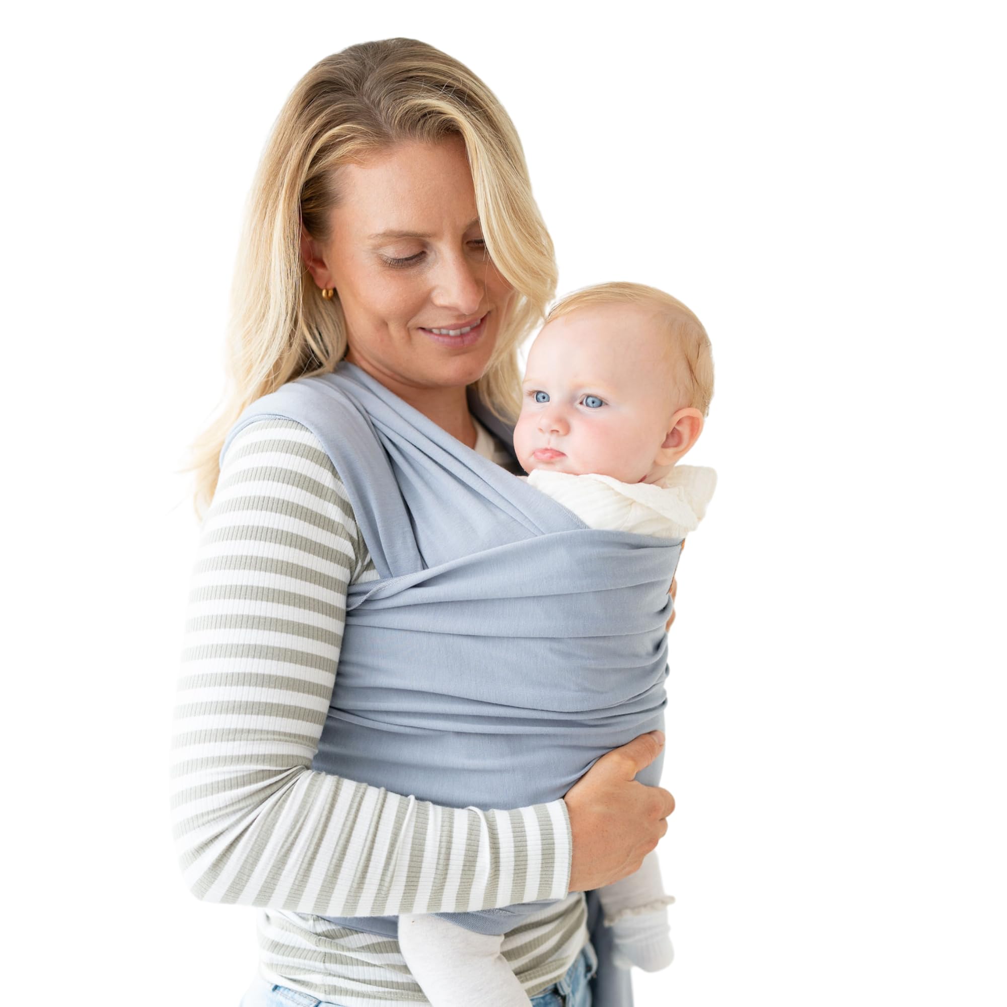 Baby Sling Wrap Newborn to Toddler Carrier 7-35lb - Soft Stretchy Baby Wrap Sling - Safety Tested - Hands-Free Baby Wrap Carrier - Newborn Sling (Neutral Grey)
