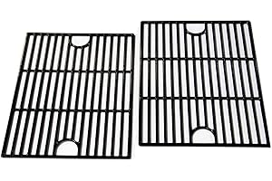 Votenli C6119B (2-Pack) 17" Cast Iron Cooking Grid Grates Replacement for Nexgrill 720-0341 720-0549 720-0670A 720-0670C 720-0697E 720-0830H 720-0888 720-0830H For Kenmore 41516106210 415.16106210
