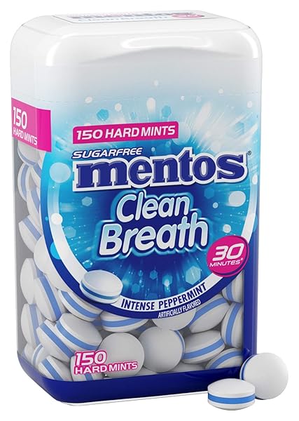 MENTOS PEPPERMINT MINT, 150COUNT