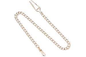 CHARLES-HUBERT PARIS Charles-Hubert, Paris 3547-RG Rose-Gold-Plated Pocket Watch Chain