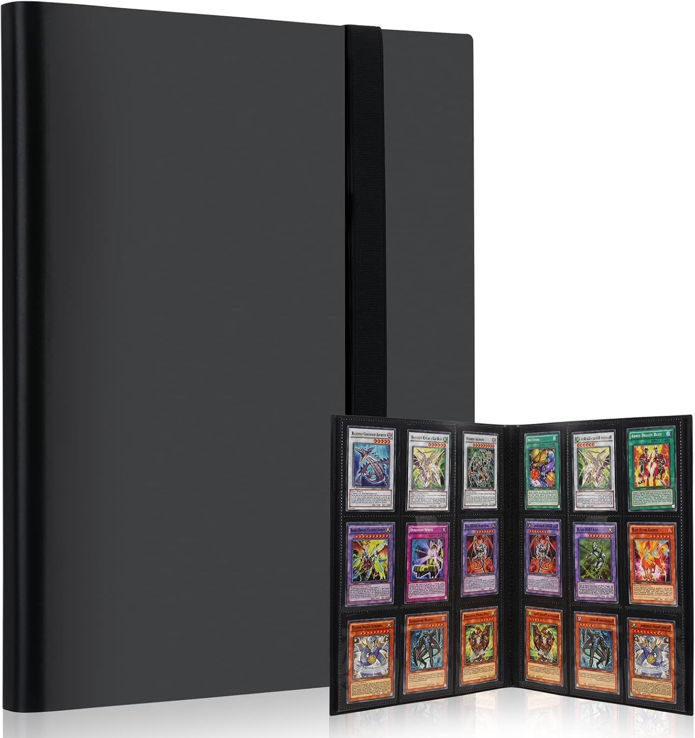 Lictin 9-Pocket Trading Card Album, 396 Pockets Card Folder Card Binder Holder Album with for Loading Slot Trading Card Album Folder - Board, Collectible and Trading Card Games (Black) — image 1