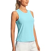 Hiverlay Workout Tank Tops for Women Sleeveless Athletic Cropped Tank Top Sports Gym Muscle Running Shirts