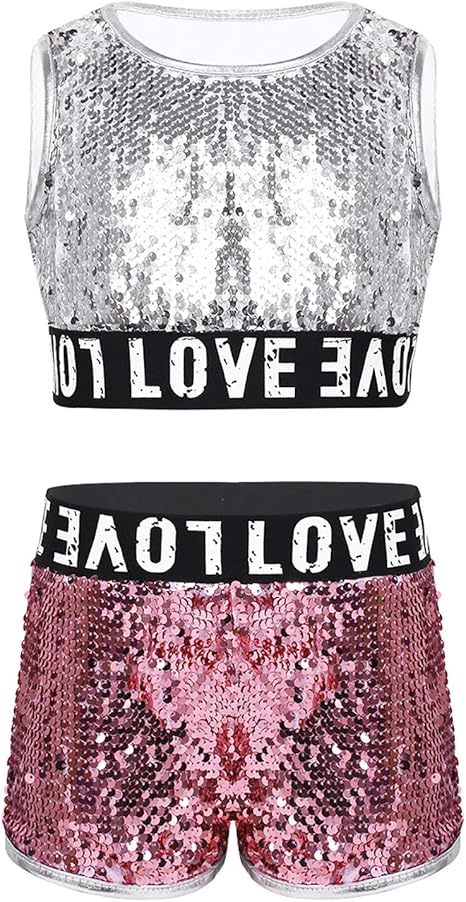 pantaloncini paillettes bambina