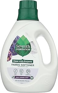 Seventh Generation Liquid Fabric Softener 120 loads Fresh Lavender Scent Static Reducer 90 Fl oz