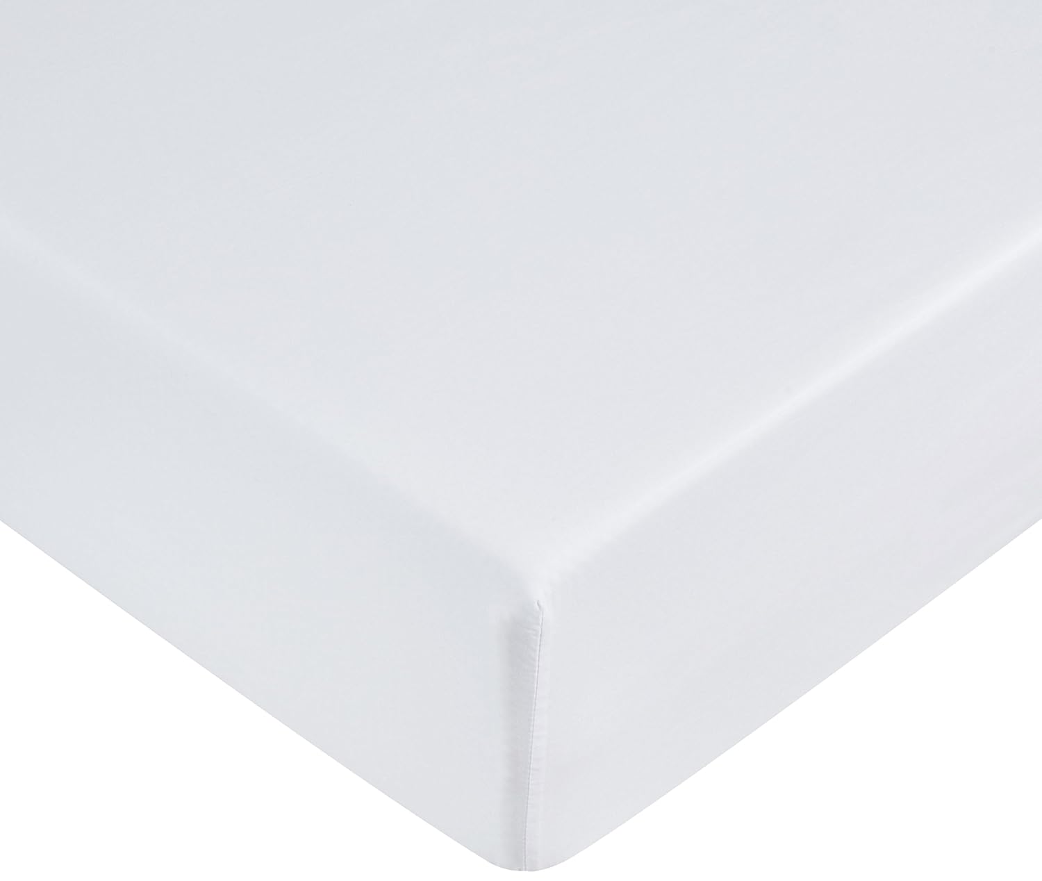 AmazonBasics Microfibre Fitted Sheet, Double, Bright White: Amazon.co ...