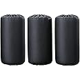 Foam Foot Pads Rollers Set (8"x4"x20mm) for Home Gym Exercise Machines Equipments Replacements with 1 Inch Rod (3 Pack)