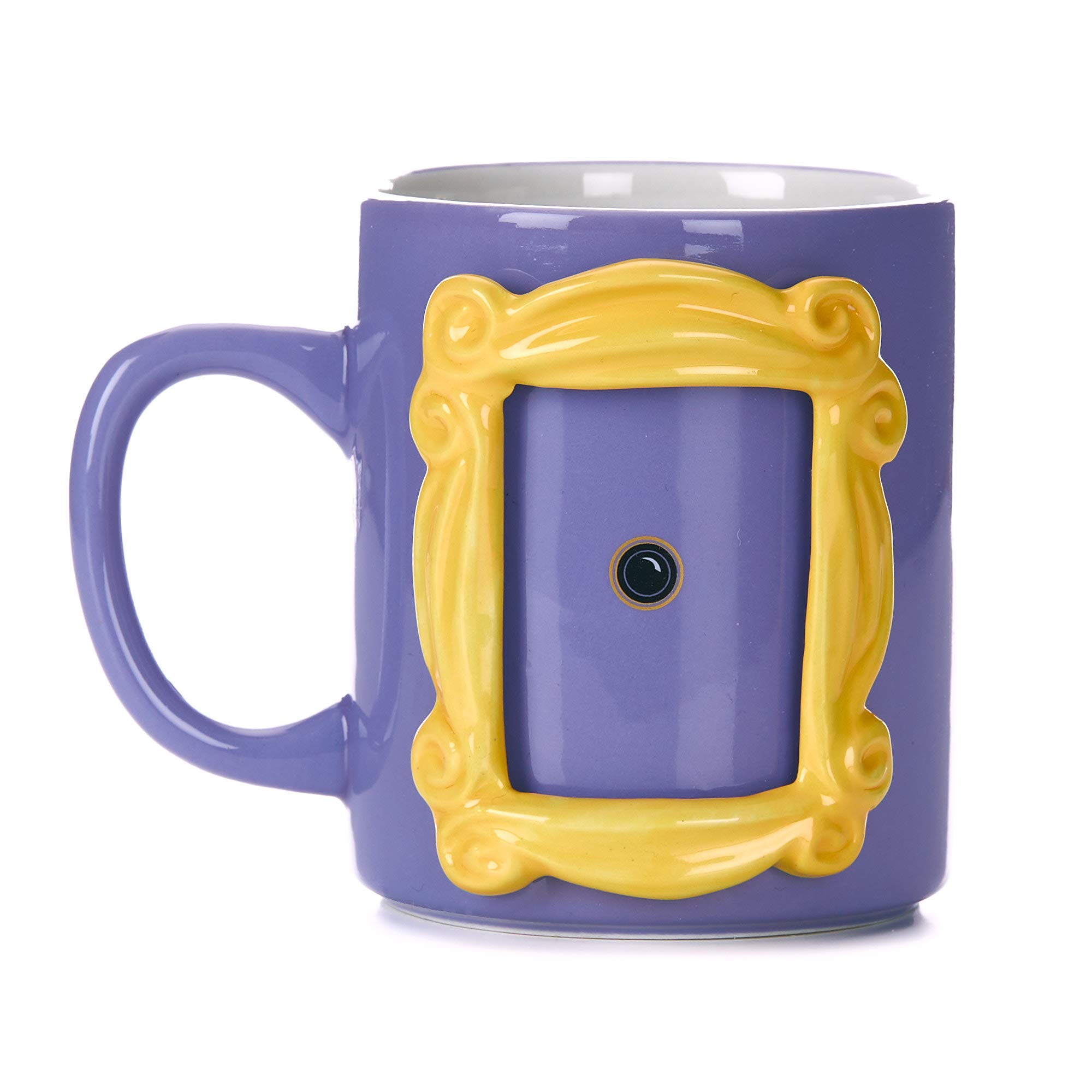 FRIENDS Ceramic Picture Frame Mug with Monica's Yellow Peephole 330ml