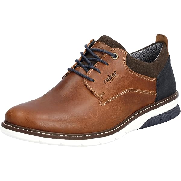 Mocassin Rieker Homme B7588 - Confort Optimal, Semelle Absorbante, Élastique Latéral - Marron