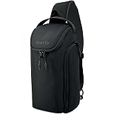 SmrtTo Sling Bag Crossbody Chest Bag, Fits 8.3" iPad Mini, Durable 1680D Fabric Travel Bag with Protective EPE Padding, Water Resistant Tech Sling for Men Women