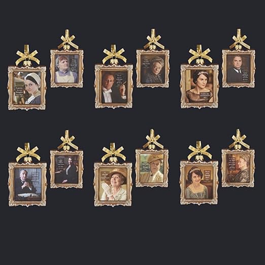 36 Rectangular Downton Abbey Ornaments