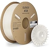 ELEGOO ASA Filament 1.75 mm White 1KG, UV & Weather Resistant 3D Printer Filament Perfect for Outdoor Functional Parts, Dimen