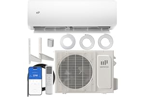Upstreman 12000 BTU Mini Split Air Conditioner, 115/230V Split AC Unit, Energy Efficient Inverter AC, 20 SEER2 Energy Saving Heat Pump System, Wifi Enabled, with Mounting Brackets (115V)
