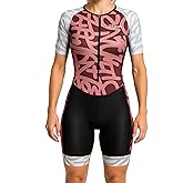 WIXEN PRO Women Triathlon Suit Sleeve Trisuit Aerodynamic Swim Bike Run Suit Back Pocket