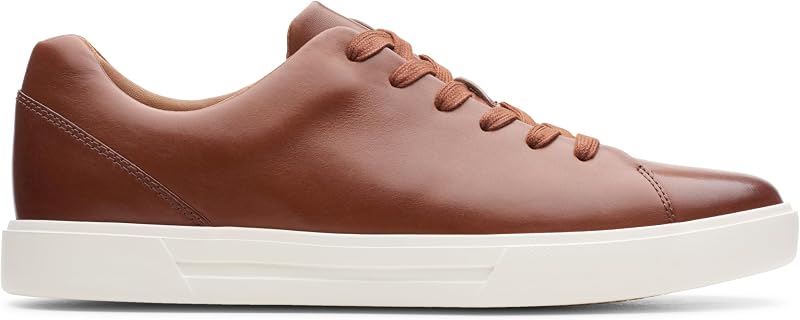 Clarks un costa lace, tênis masculino, british tan lea, 43 eu
