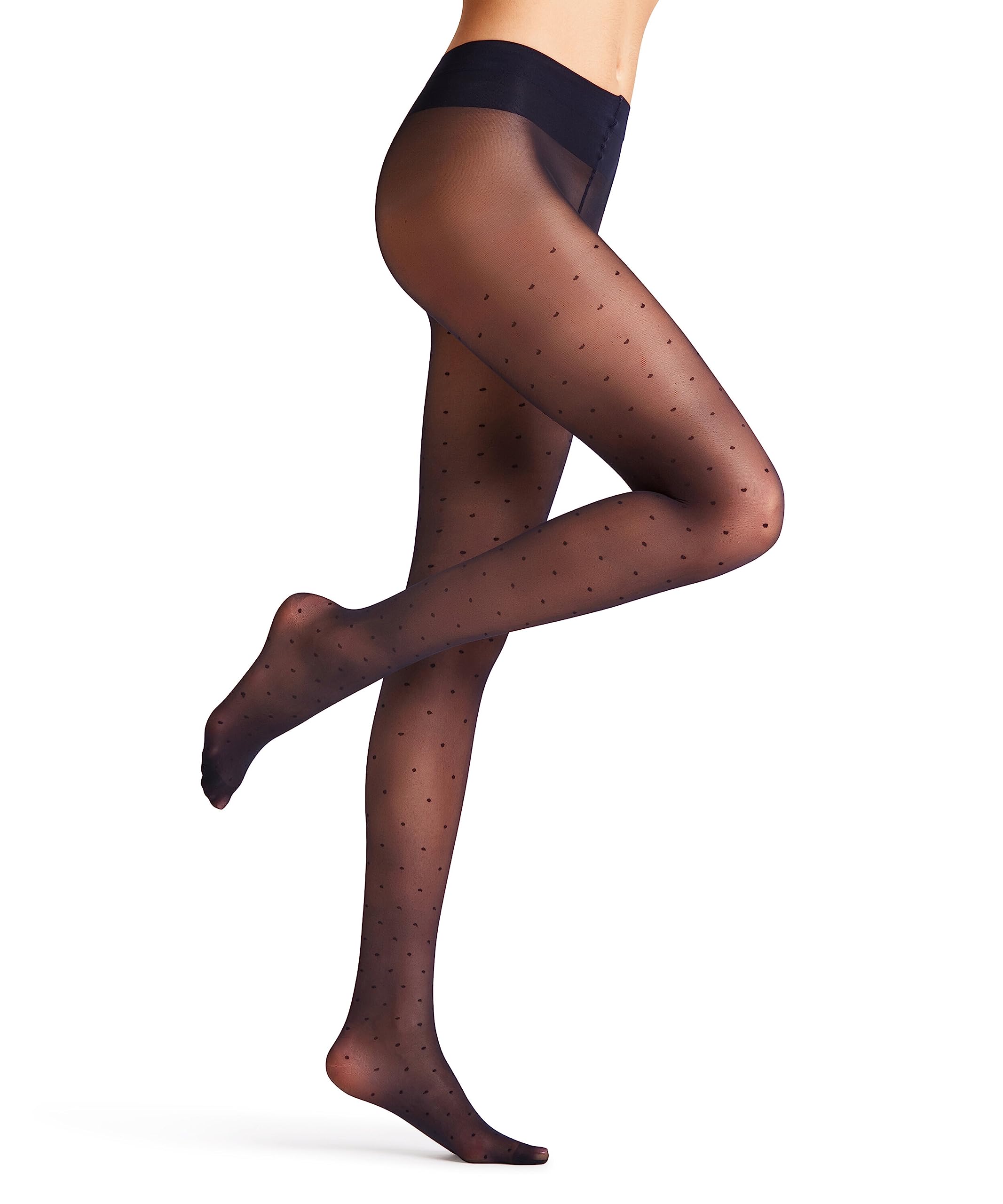 FALKE Women's Dot Vitalize 20 DEN W Ti Sheer Shaper Effect 1 Pair Tights, Blue Marine 6179, S-M