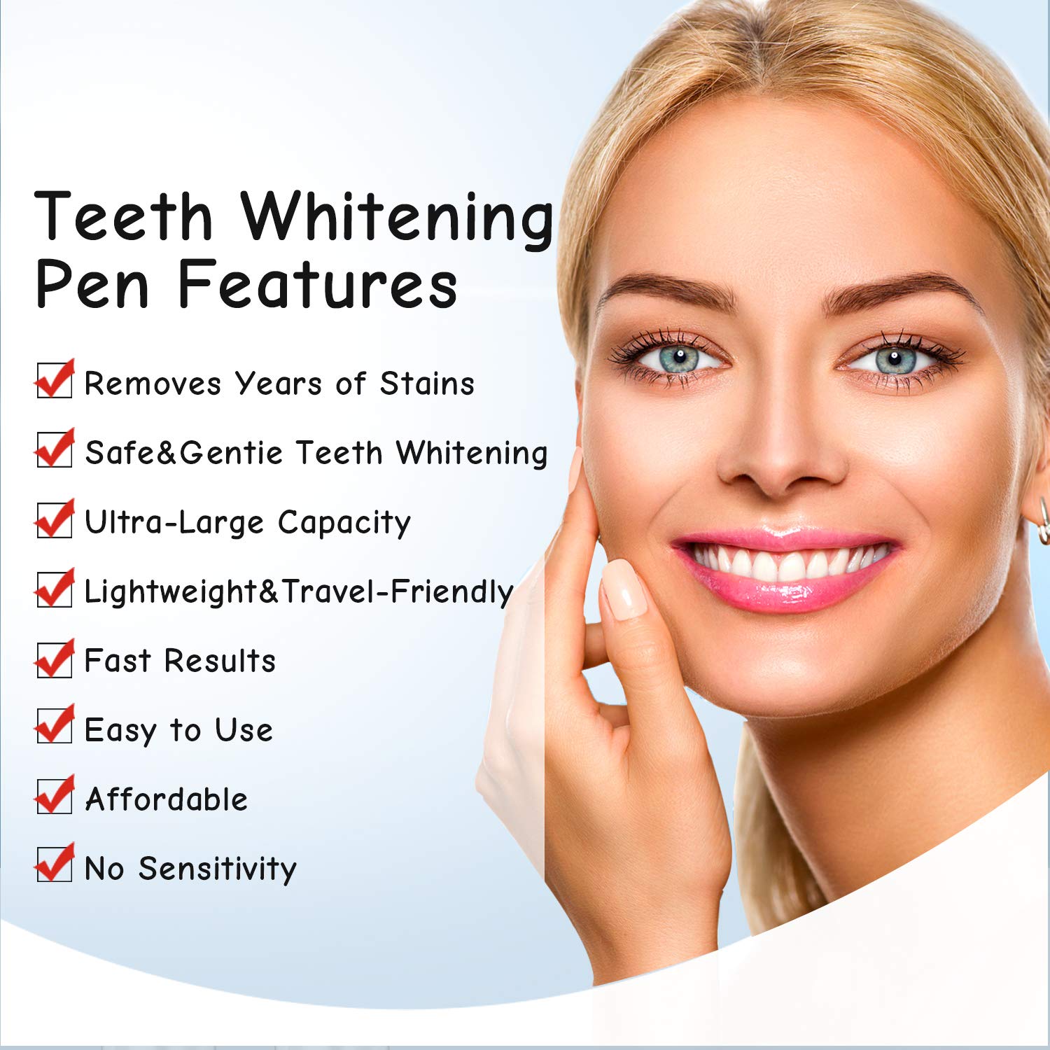HABOM Teeth Whitening Pen (2 Pcs, 4 Ml/Pc), More Than 20 Uses, Effective, Painless, No Sensitivity, Travel Friendly, Easy to Use, Beautiful White Smile, Effective Tooth Whitener, Natural Mint Flavor : Beauty