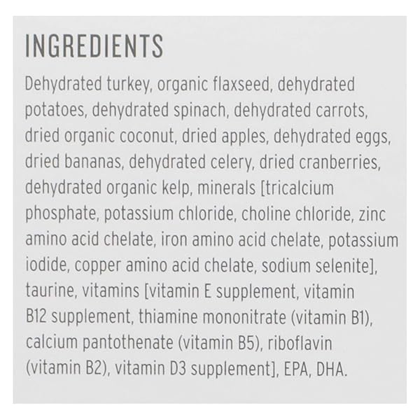 THE HONEST KITCHEN HUMAN GRADE WHOLEMADE™ DEHYDRATED DOG FOOD, GRAIN FREE TURKEY DOG FOOD, 2 LB BAG