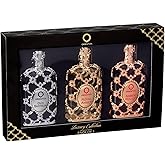 Orientica Luxury Collection 3-Pc Valentine Gifts for Women Eau De Parfum – 1 x Amber Rouge, 1 x Royal Amber, 1 x Oud Saffron - Perfume for Men & Women – (1.0 oz / 30ml Each)