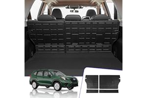 Rongtaod Back Seat Cover Protector Compatible with 2019-2024 Subaru Forester Back Seat Cover Protector All Weather Trunk Mat Cargo Mat Cargo Liner 2023 Subaru Forester Accessories (Backrest Mats)