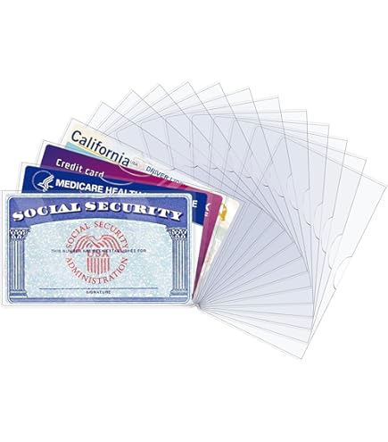 medicare card holder protector sleeves Amazon.com: Waterproof New Medicare Card Holder Protector Sleeve for Credit  Card License ID Business Card and Social Security Card Protector,20 Pack :  Office Products