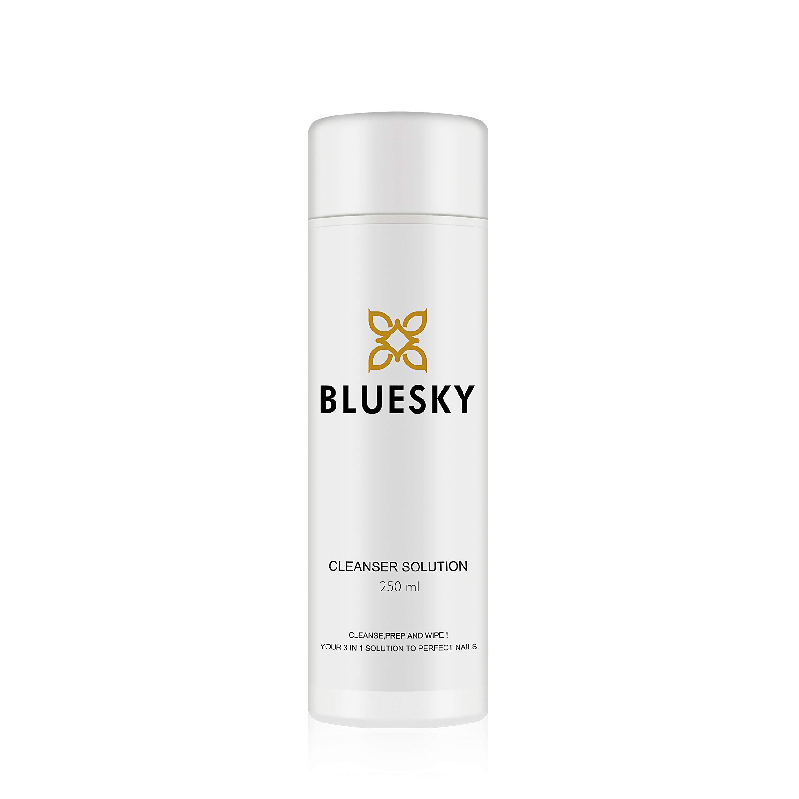 Bluesky Gel Polish Cleanser, 250ml 99.9% Isopropyl Alcohol, Nail Prep and Wipe Solution, Gel Nail Polish Residue Cleanser, Multi-Purpose, Remove Sticky Tacky Layer