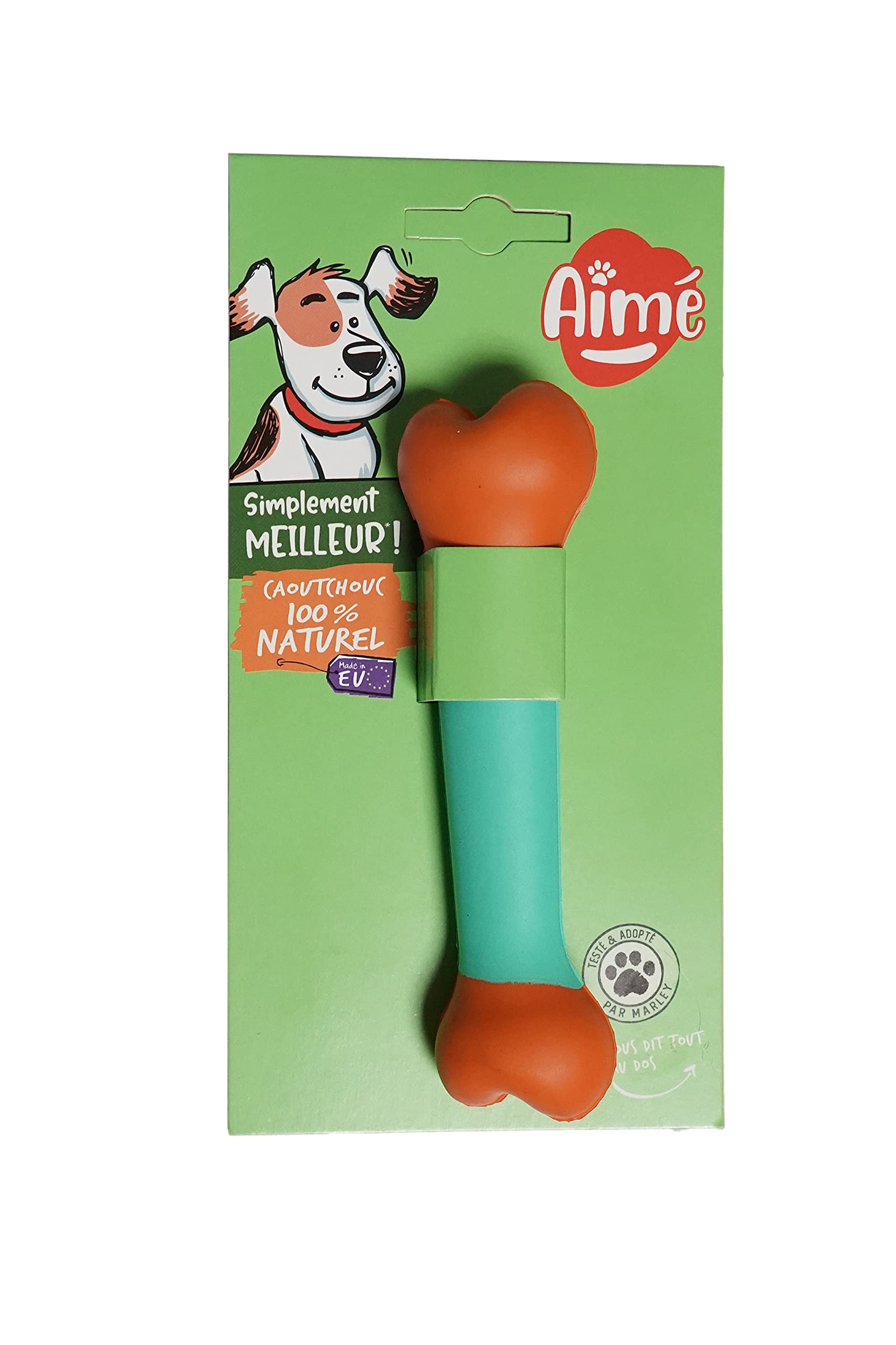 Aime Dog Toy, 12 cm 100% Natural Rubber, Durable, Resistant