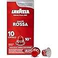 Lavazza Qualita Rossa Medium Roast Coffee Capsules Compatible with Nespresso Original Machines, Full-bodied, balanced espress