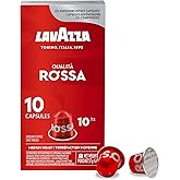 Lavazza Qualita Rossa Medium Roast Coffee Capsules Compatible with Nespresso Original Machines, Full-bodied, balanced espress