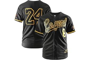 Livrania Legend 8 24 Baseball Jersey Men's Hip-hop Stitched Sports Shirts