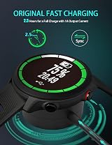 Bicmice Garmin Watch USB Charging Cable 3.3Ft Fenix 5 6 7 Forerunner Vivoactive view 3