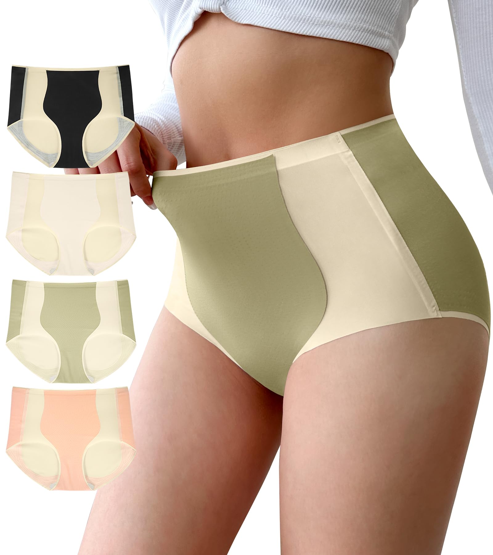 Photo 1 of Annenmy Ladies Underwear Tummy Control Underwear For Women Seamless Comfortable High Waisted Panties No Show Butt Lifting Xl