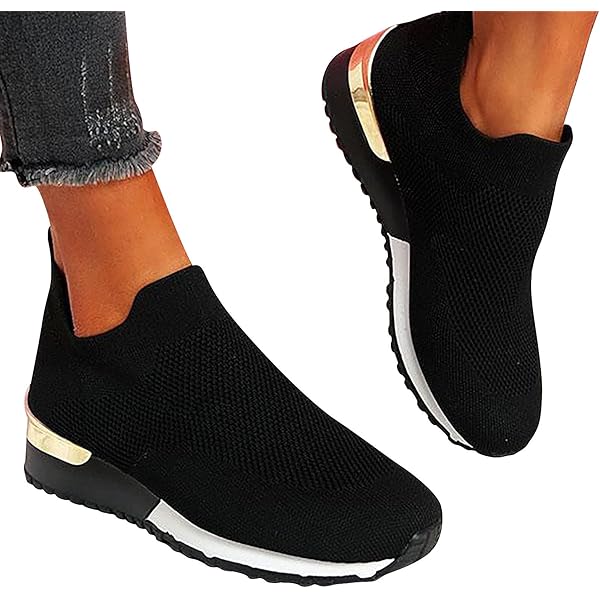thumbnail image 2 of Women's Air Cushion Slip-On Walking Sneakers – Orthopedic Diabetic Friendly, Mesh Upper, 4.5cm Wedge | Lightweight & Breathable 2 of 13
