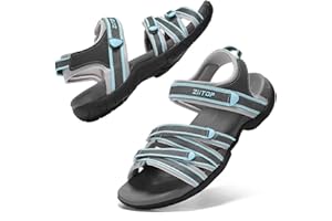 ziitop Womens Hiking Sandals Open Toe Sport Walking Sandal Straps with Arch Support Beach Vacation Casual Camping