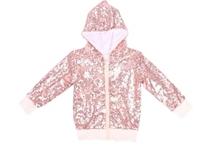 Cilucu Kids Jackets Girls Boys Sequin Zipper Coat Jacket for Toddler Birthday Christmas Clothes