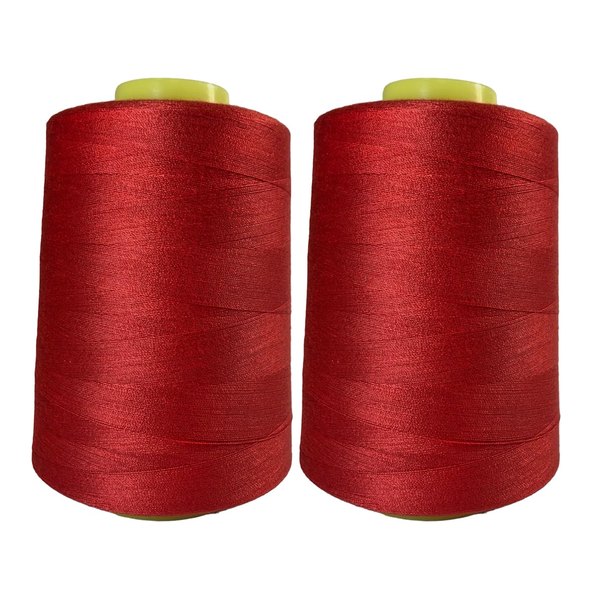 2 Sewing Thread Spools (4500 Meters/roll), High Strength Polyester Thread, Thread Spools for Sewing Work, (Red 148-5000Y)