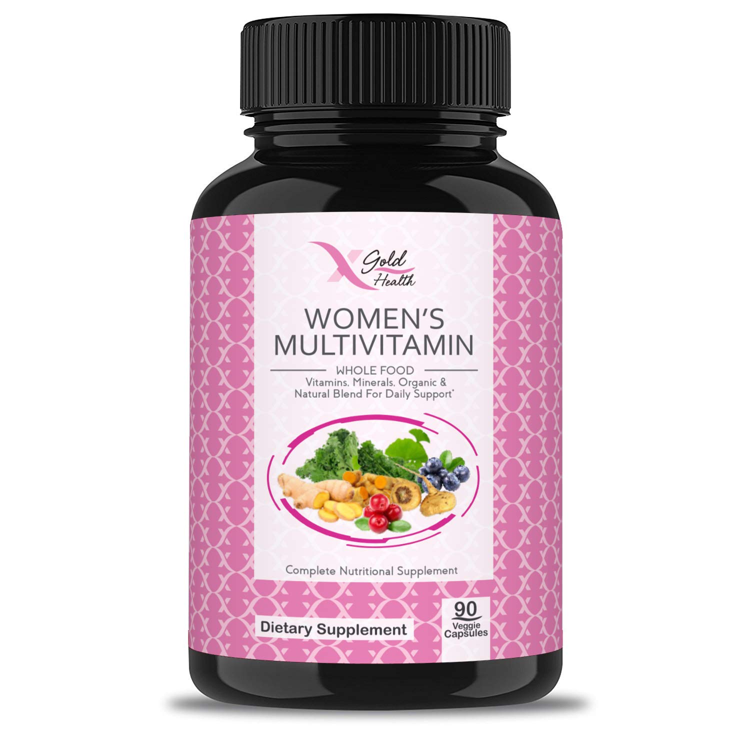 Vegan Women's Daily Multivitamin 50 Plus with Organic WholeFood Based