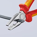 KNIPEX Combination Pliers Chrome-Plated Insulated 200 mm 03 06 200 VDE view 4