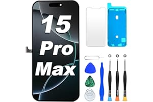 DIGI4U LCD for iPhone 15 Pro Max Screen Replacement, 6.7''[3D Touch][Small Notch] Screen for iPhone 15 Pro Max Display Digitizer Assembly, with Repair Tools for iPhone 15 Pro Max LCD