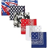 Bioworld Lightweight Multicolored 22"x22" (6-Pack, 12-Pack and 48-Pack) Bandana Set